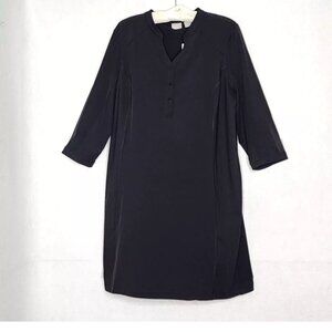 Chico's Zenergy Black Knit Inset Dress NWT Stretch UPV 50+